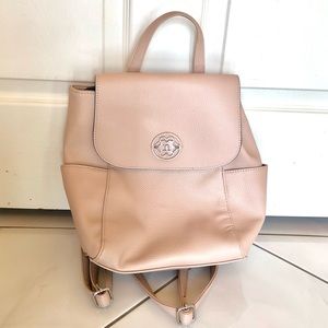 Blush color backpack purse